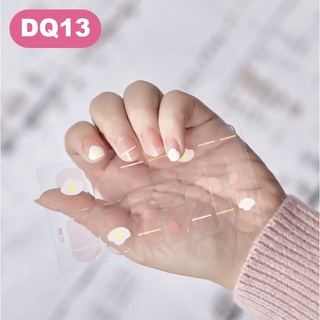 14pcs Sticker Kuku warna polos Premium Nail Art Manicure Pedicure / LEM KUKU NAIL ART LANGSUNG JADI KU030