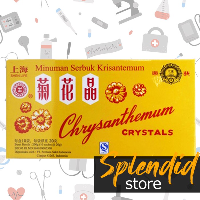 

CHRYSANTHEMUM CYSTALS isi 10 sachet @20 gr | Teh Bunga Krisantemum | Chi Wa Cing | Cie Hwa Cing