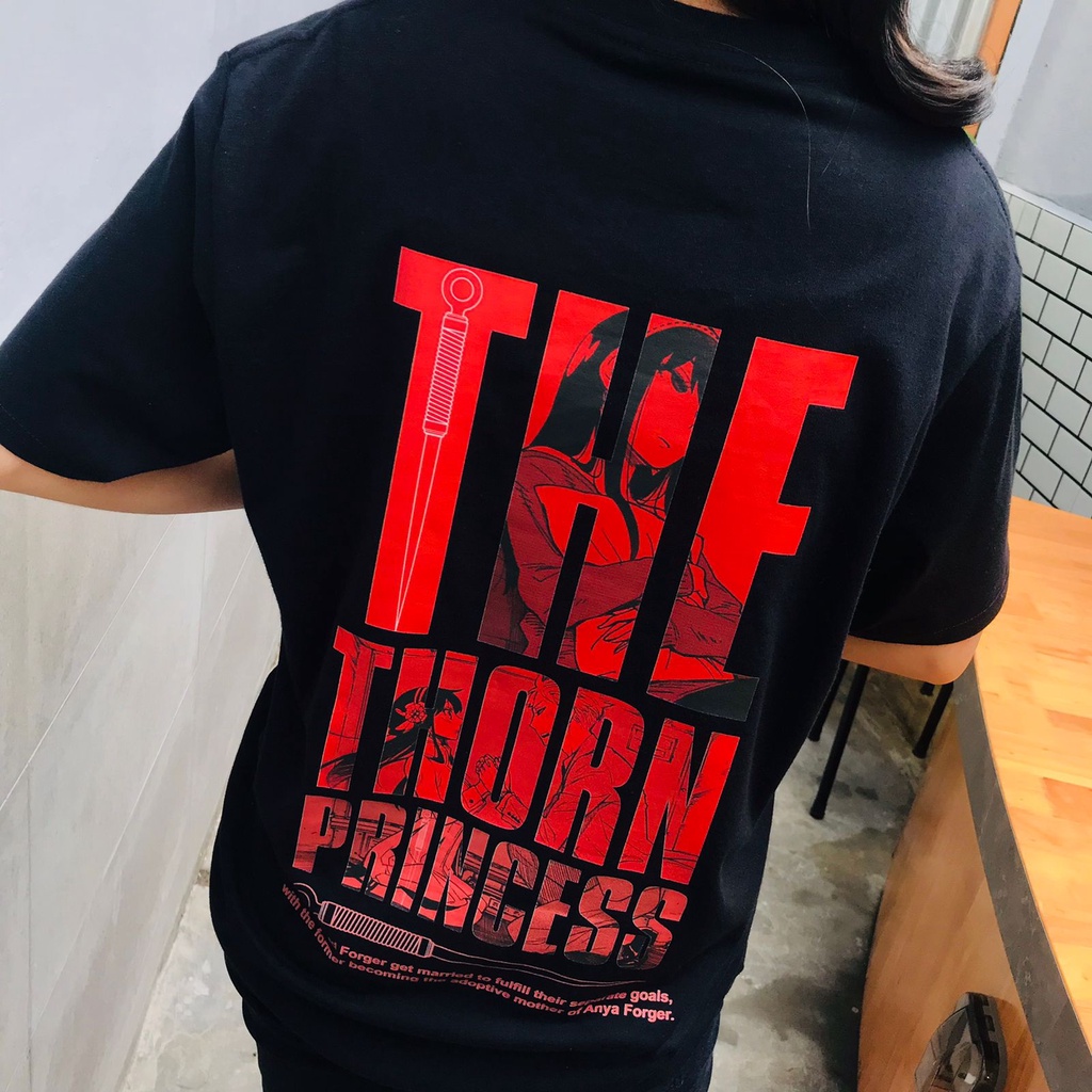 T-shirt Yor Forger The Thorn Princess SPY X Family Anime Manga Premium Unisex Kaos Wibu