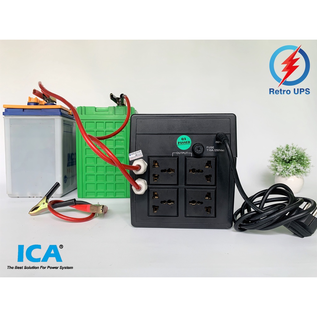 UPS Modif ICA 1300VA 650Watt Modifikasi Aki External