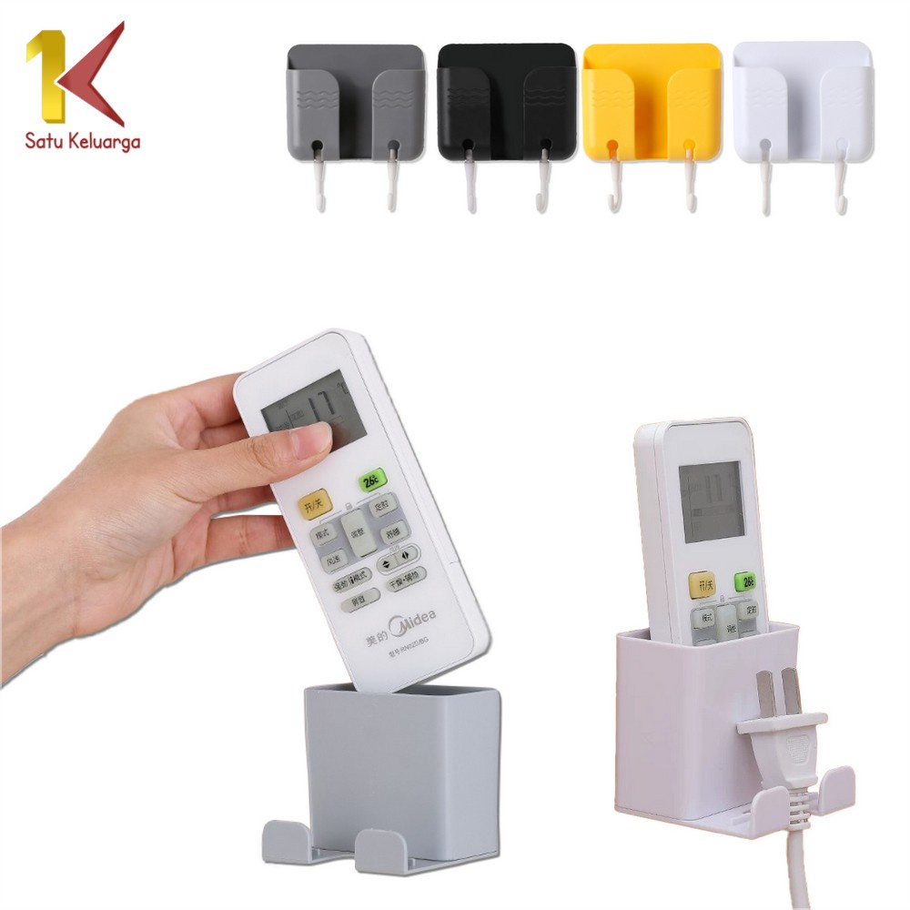 Satu Keluarga Kotak Tempat Penyimpanan Hp C106 C238 Rak Handphone Dinding Tempel / Remote Gantungan 