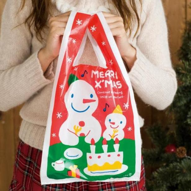 

L KANTONG EDISI X'MAS, KANTONG KADO NATAL, PAPER BAG NATAL MOTIF SANTA
