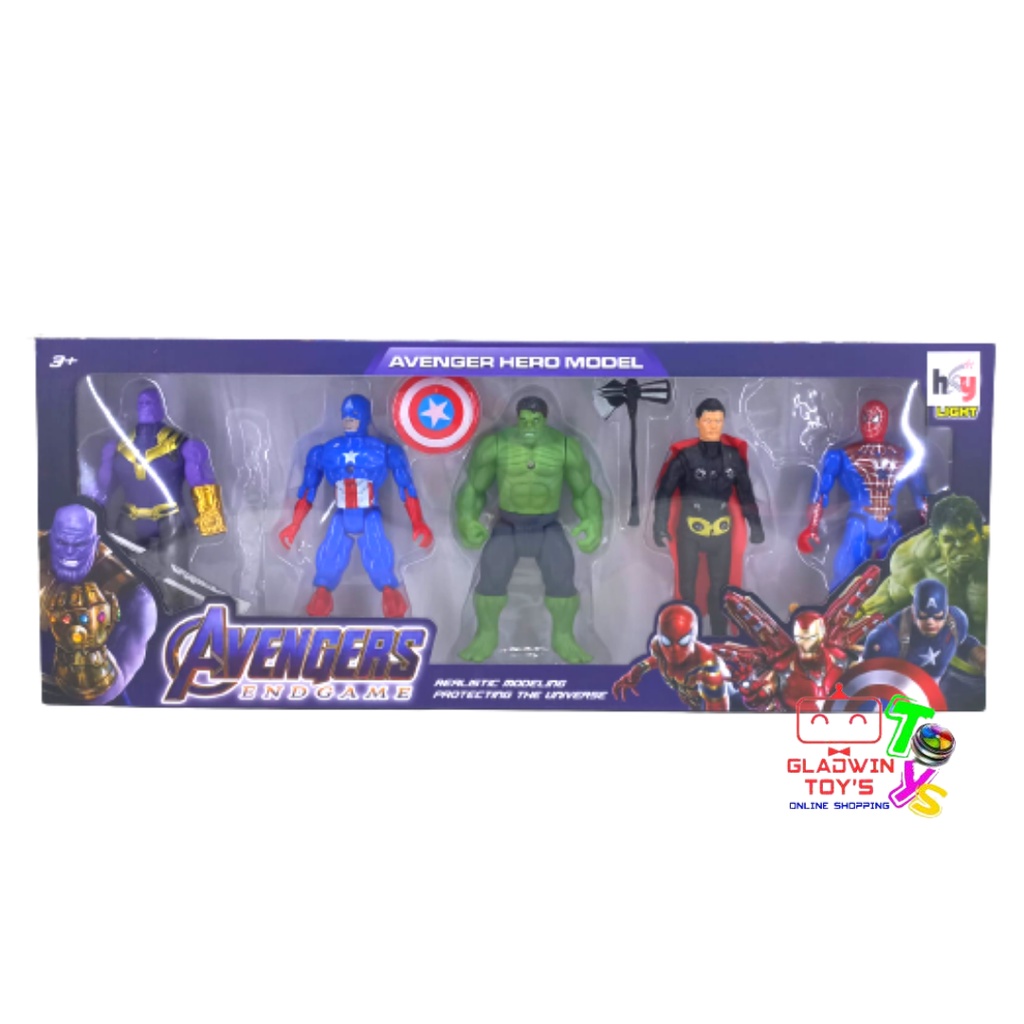 MAINAN ROBOT FIGURE AVENGERS ISI 5 PCS BESAR