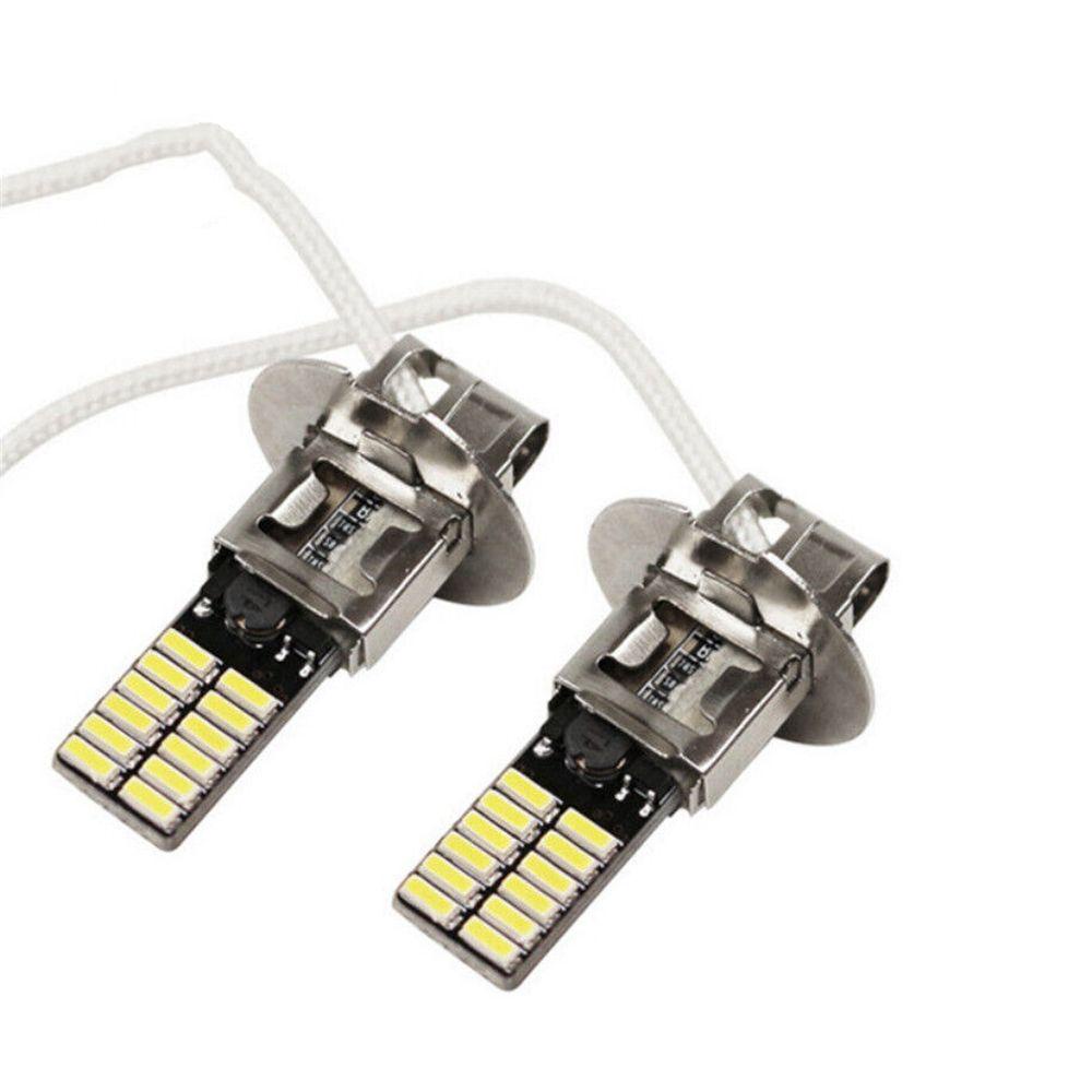 Nanas 2Pcs Lampu Kabut Mobil 2 Pcs LED Super Terang Hi/Low Kit Beam DRL