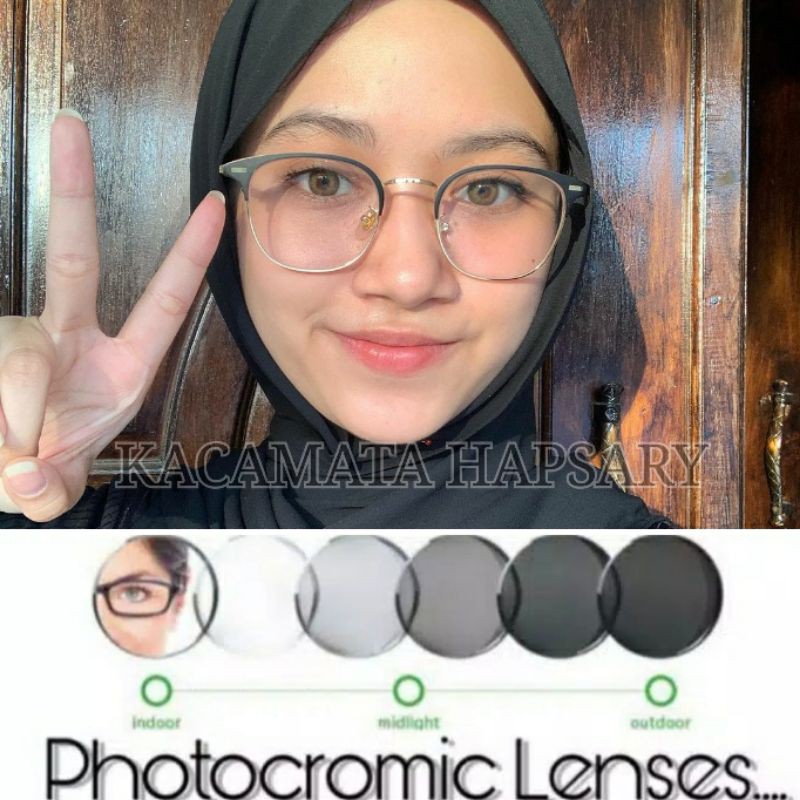 FRAME KACAMATA MINUS PHOTOCROMIC ( PAKET KACAMATA MINUS / PHOTOCROMIC ) | KACAMATA WANITA &amp; PRIA