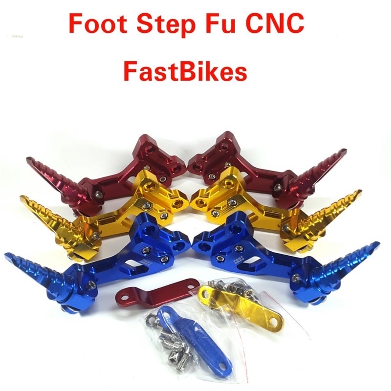 FOOT STEP FU FULL CNC FAST BIKES BAHAN ALUMUNIUM KWALITAS IMPOR