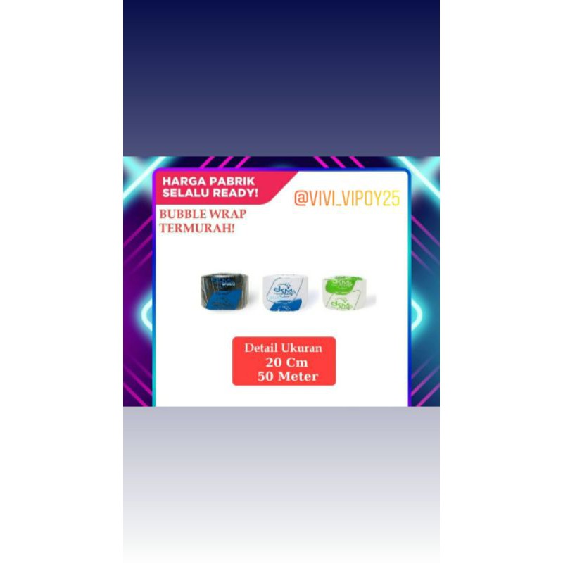 

Bubblewrap 50 m x 20 cm Tebal / Babel wrap / Bubble wrap