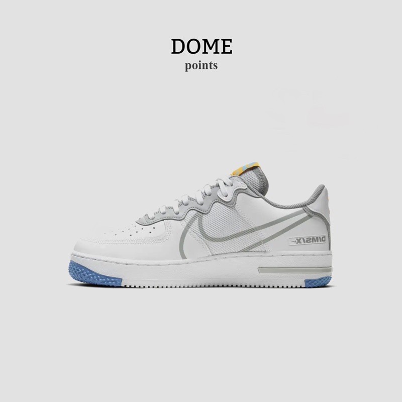 nike air force one react grey