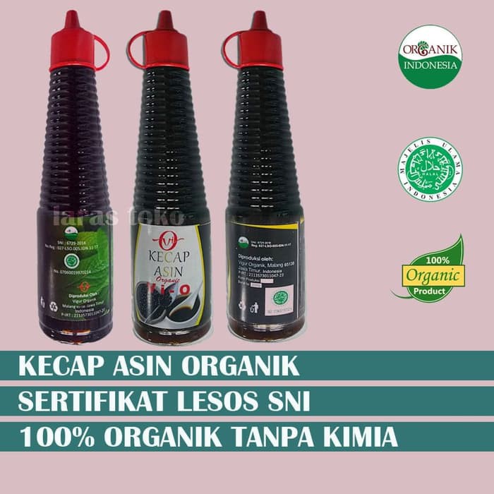 

Kecap Asin Organik Soy Sauce Salty Organic Food Restoran Hotel Harum Sedap Wangi Halal 1 kg 210 ml