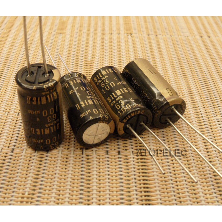 10pcs NEW ELNA SILMIC II 100uF/63V Electrolytic Capacitors HiFi Audio