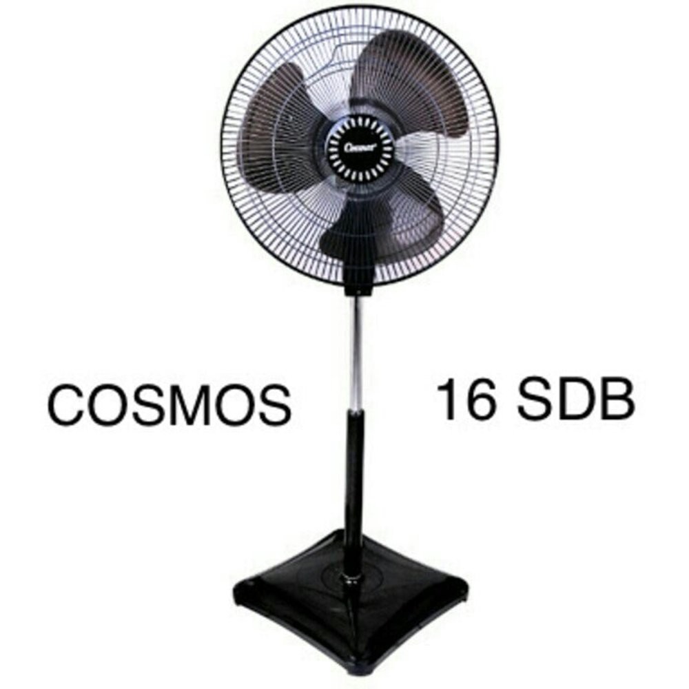 Cosmos Kipas Angin Berdiri Stand Fan 16SDB Black Edition Bagus