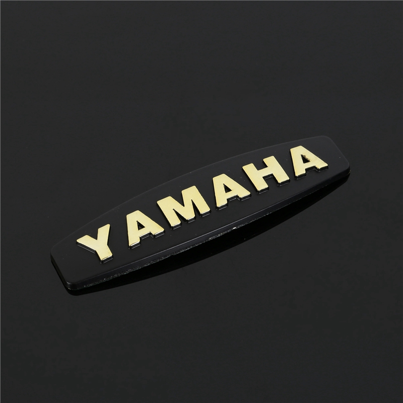 2 PCS ABS Motorcycle Emblem Badge Decal 3d Tank Wheel Sticker for Yamaha