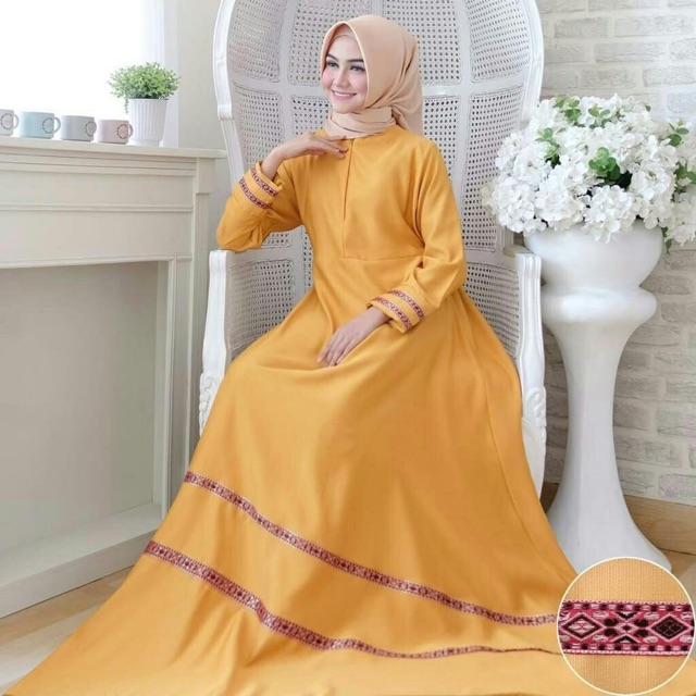 Ready 5 warna FC- MARLINA MAXI (REAL PIC) / gamis wanita murah