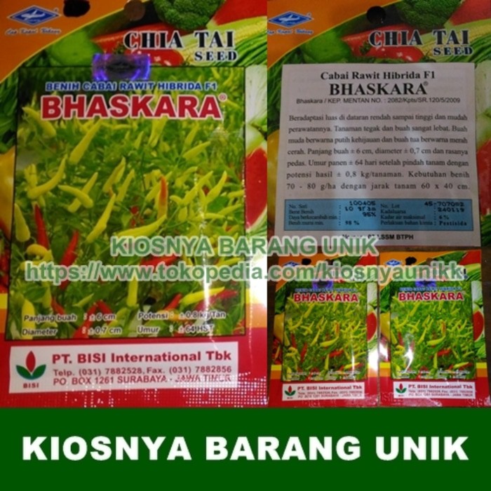 Cabe Rawit Hibrida F1 BHASKARA / Benih Cabai Rawit Hibrida F1 BHASKARA