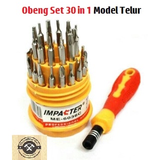 Obeng Magnet Set 31 in 1 Kemasan Model Telur Serbaguna Multifungsi Magnetic Screwdriver 31in1 bisa untuk HP Jam Kacamata