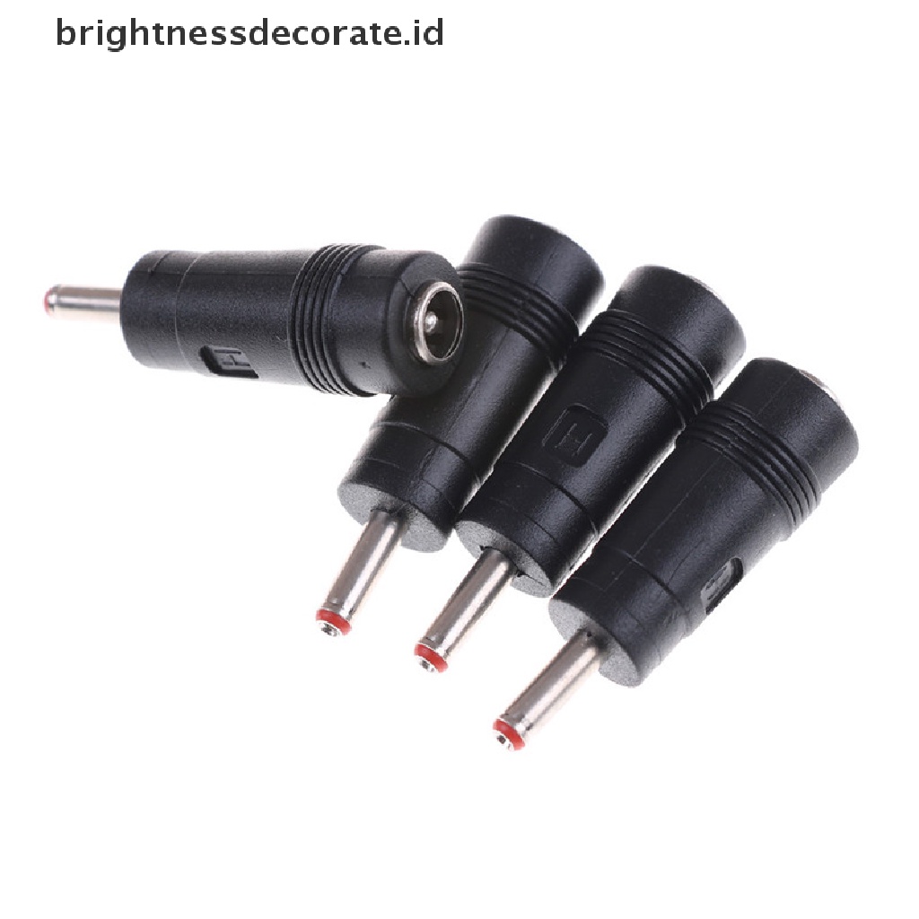 4 Pcs Adaptor Konektor Dc Power 3.5x1.35mm Male Ke 5.5x2.1mm Female