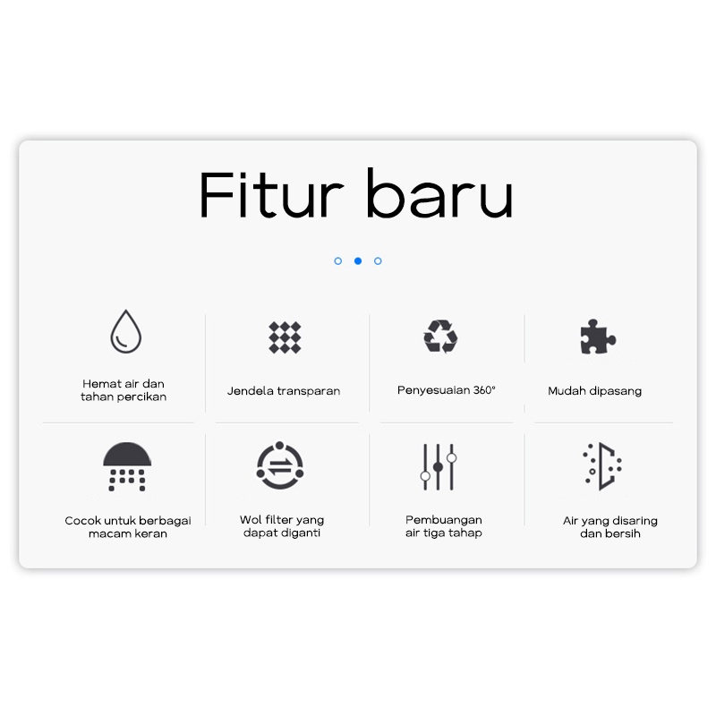 Filter Air Kran Alat Penyaring dan Penjernih Air Water Filter Water Purifier / Filter Keran Pemurni Air Untuk Kamar Mandi / Dapur