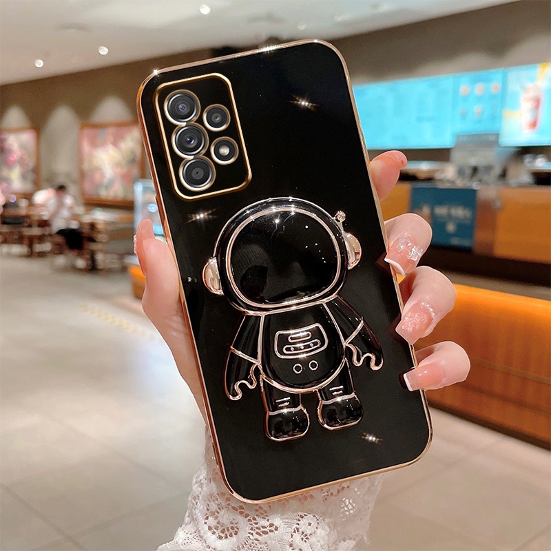 Soft Case Silikon Desain Astronot Untuk Samsung A7 2018 A51 A71 A10S A20 A30 Note 20 Ultra Note20 Note10 6D