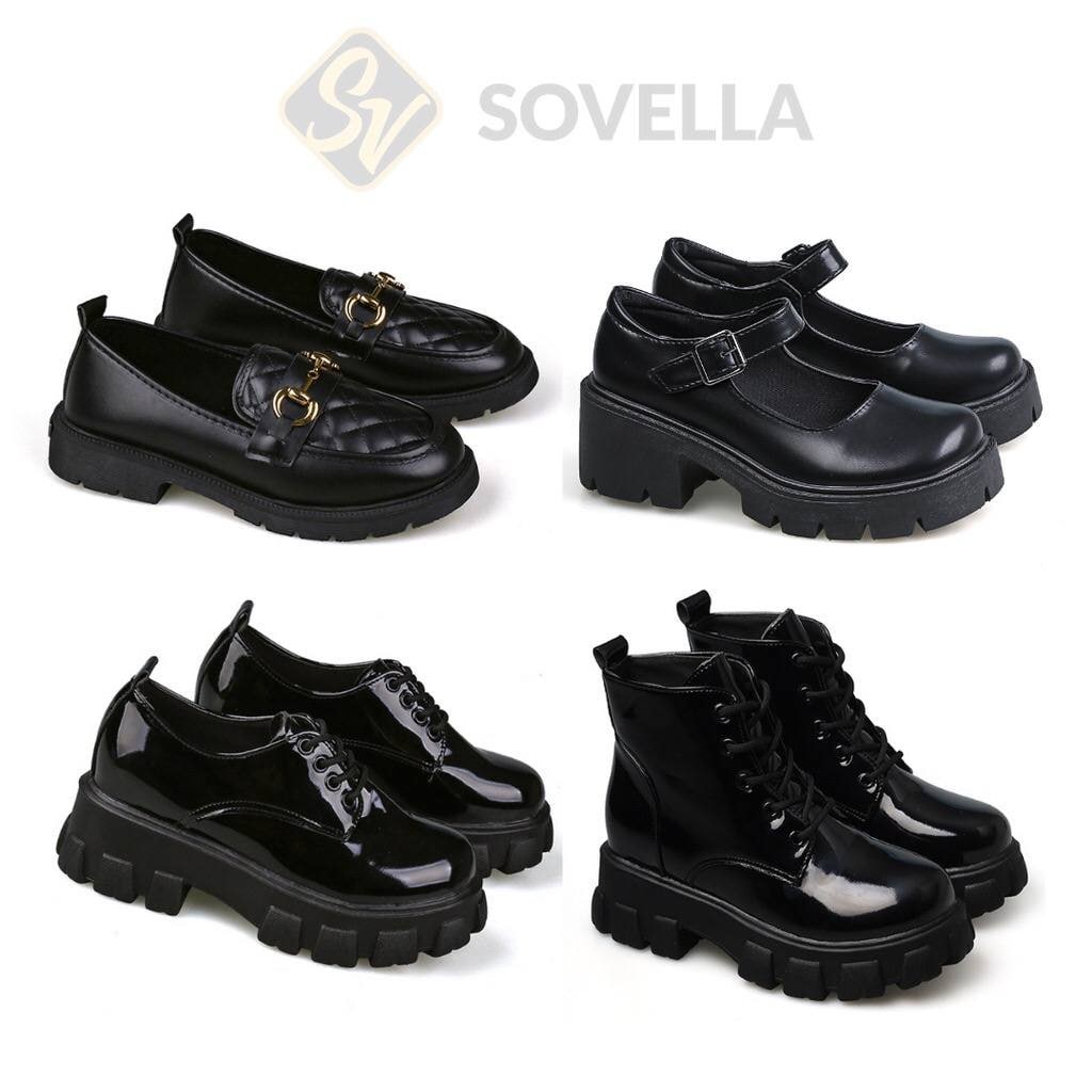 Jual SOVELLA Rachel Sepatu Sneakers Boots Formal Kerja Wanita Import