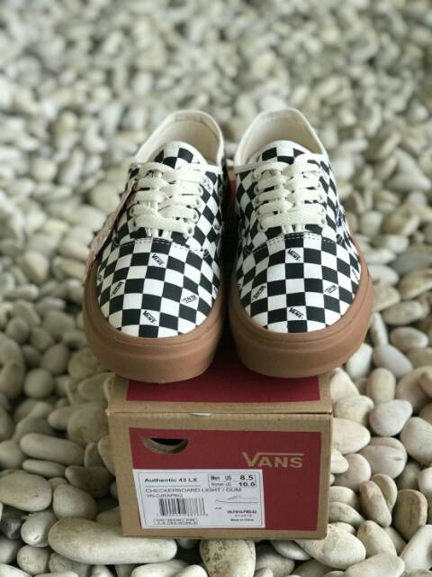 OBRAL VANS AUTHENTIC PREMIUM CHECKERBOARD LIGHT GUM