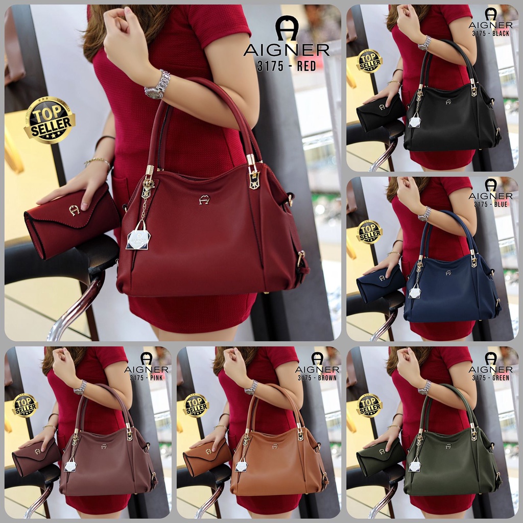Bag Aigner #3175 Set Dompet (Tas Import Wanita)