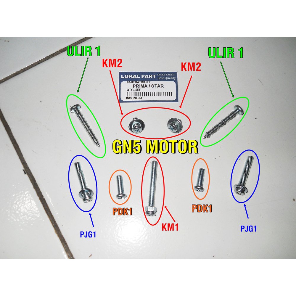 SALE BAUT BATOK KEPALA 1 SET HONDA ASTREA PRIMA & STAR G.M