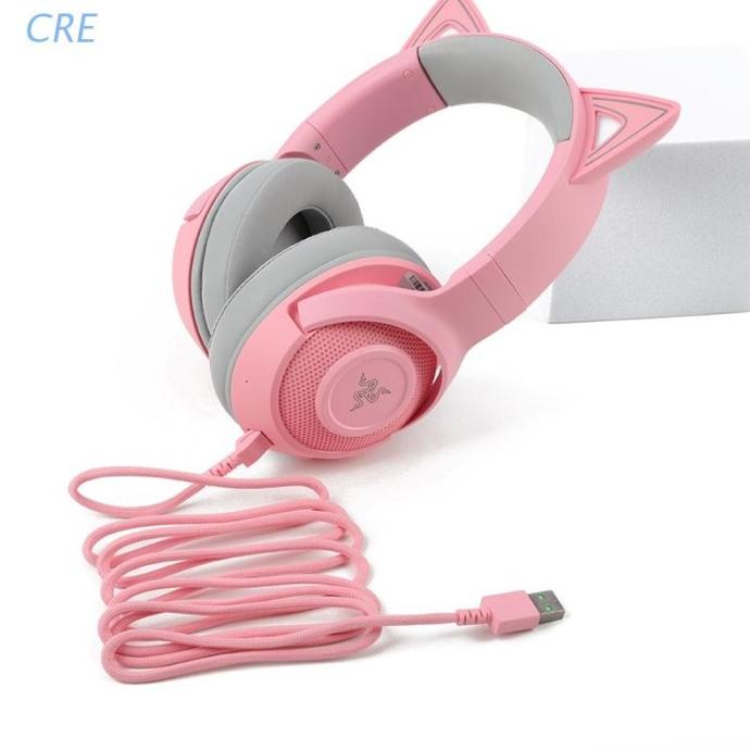 Cre Kabel Audio 2M War Pink Untuk Headset Gaming Kraken Bt Kitty Isidorashop