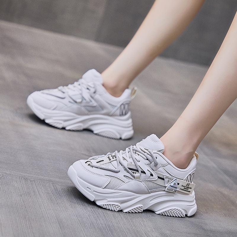 [Import] Taspopo Sepatu Sneaker Wanita Heel Tinggi Model Korea Style Fashion Wanita 1030a