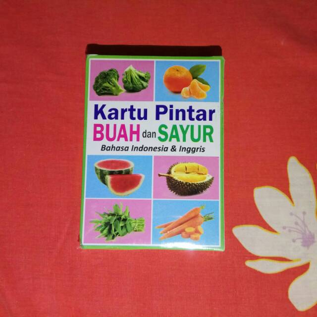 Flashcard Kartu Pintar Buah dan Sayur
