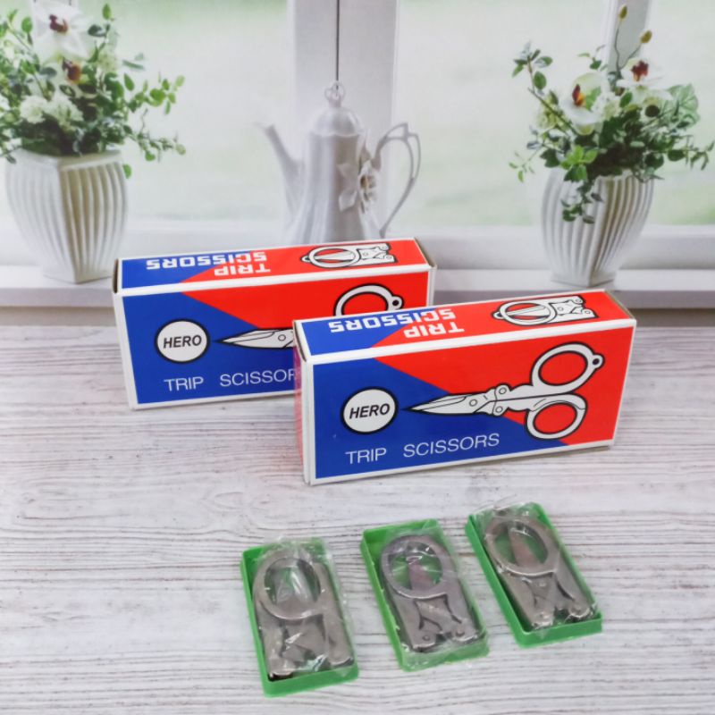 

YUH Gunting Lipat Besi Isi 12Pcs Gunting Hero TripAdvisor Scissors Grosir