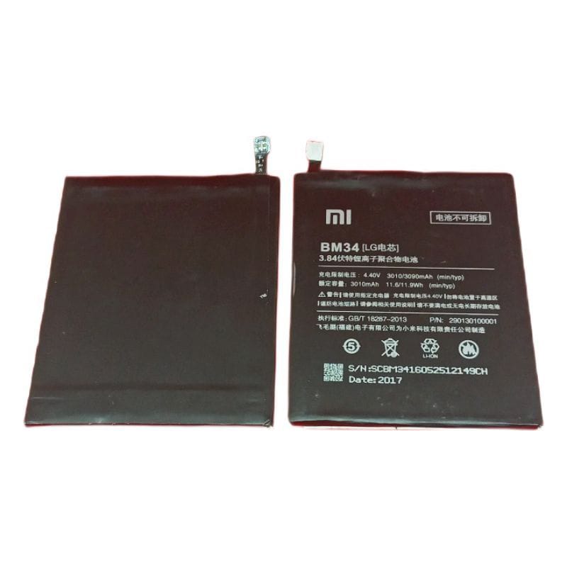 Baterai Batre Xiaomi MI NOTE PRO BM 34 Batre Xiaomi BM34 MI NOTE Pro Batre Xiami Xiaumi