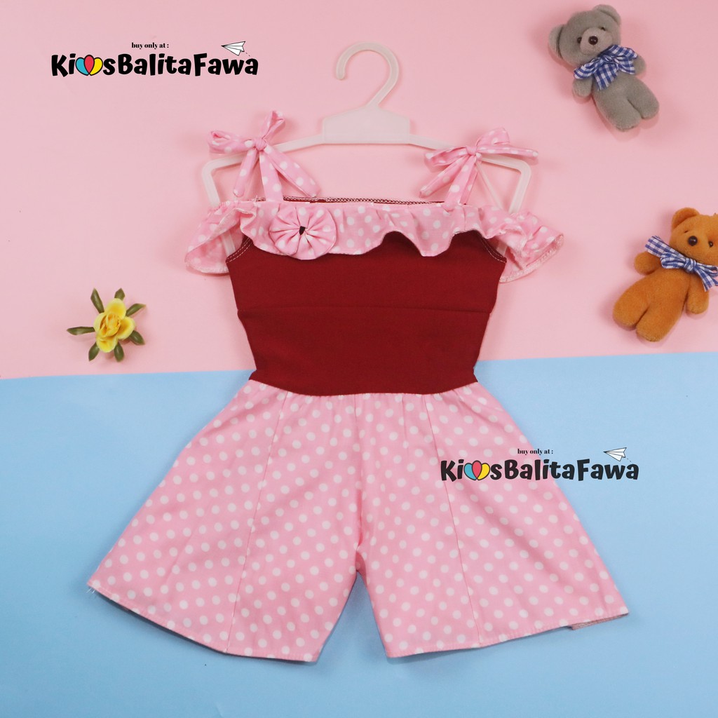 Jumpsuit Sweety uk Bayi 3-12 Bulan / Overall Kensi Baby Cewek Baju Anak Perempuan Adem Born Import