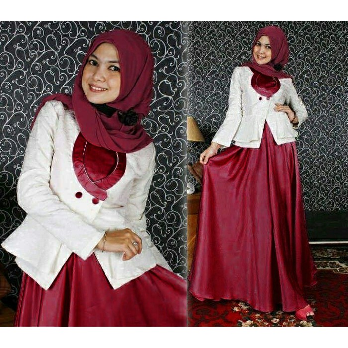 Set 3in1 hijab maxi isabella Fashion Muslim wanita murah Dress Abaya muslim cewek murah