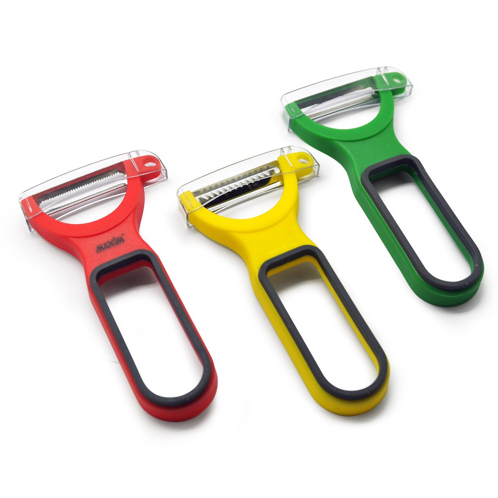 Maxim Tools Multifunction Peeler 3pcs Set Alat Pengupas Sayur / Buah / Bahan Makanan Stainless-2