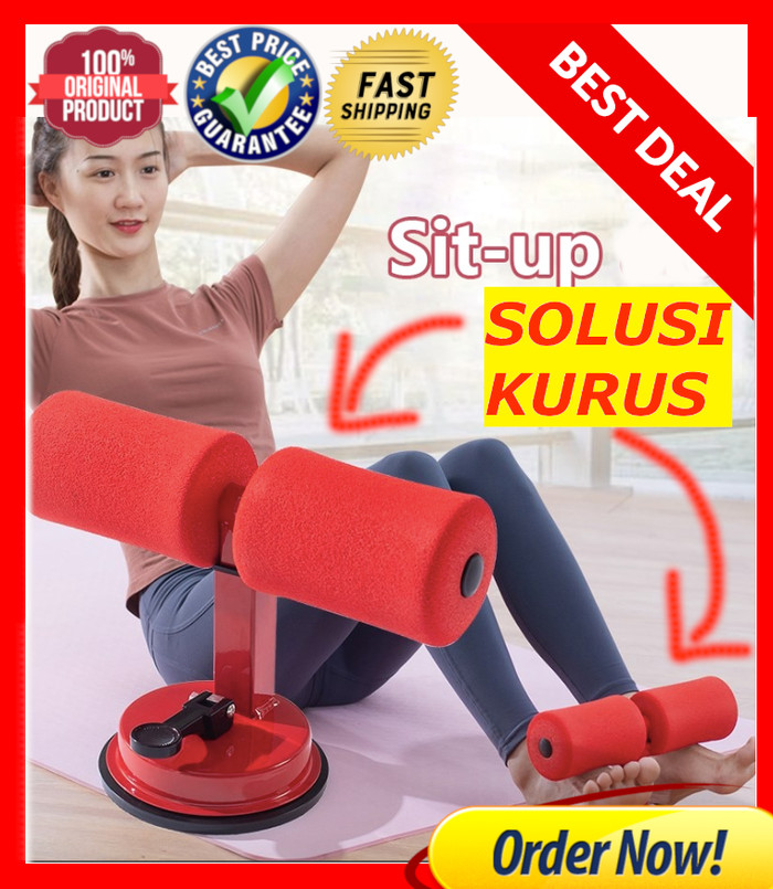 Alat Fitnes Sit Up / SIT UP Holder Helper Bench Penahan Kaki Portable - Hitam