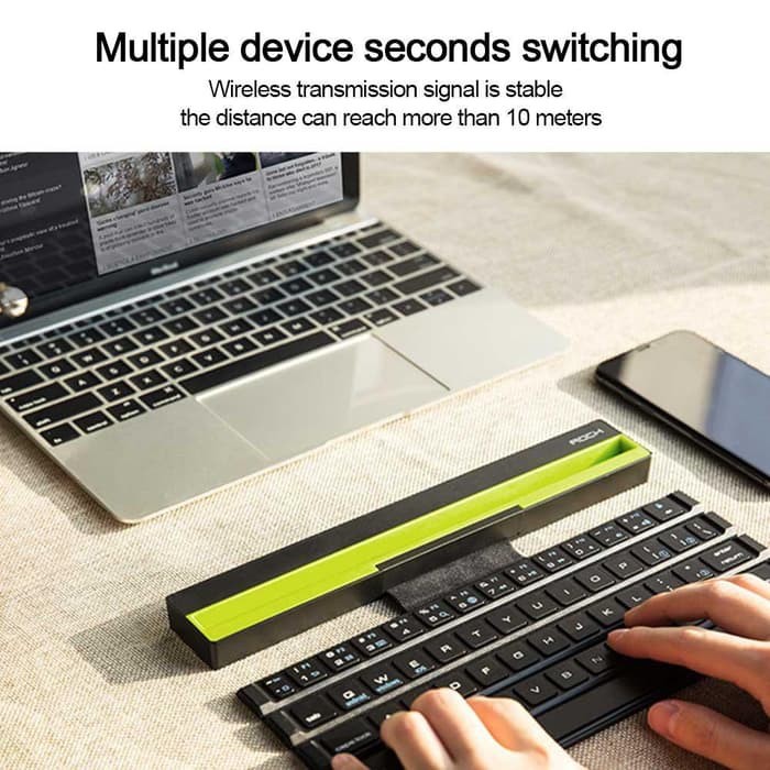 Bluetooth Keyboard Portable Folding Foldable Android Laptop PC -DS20