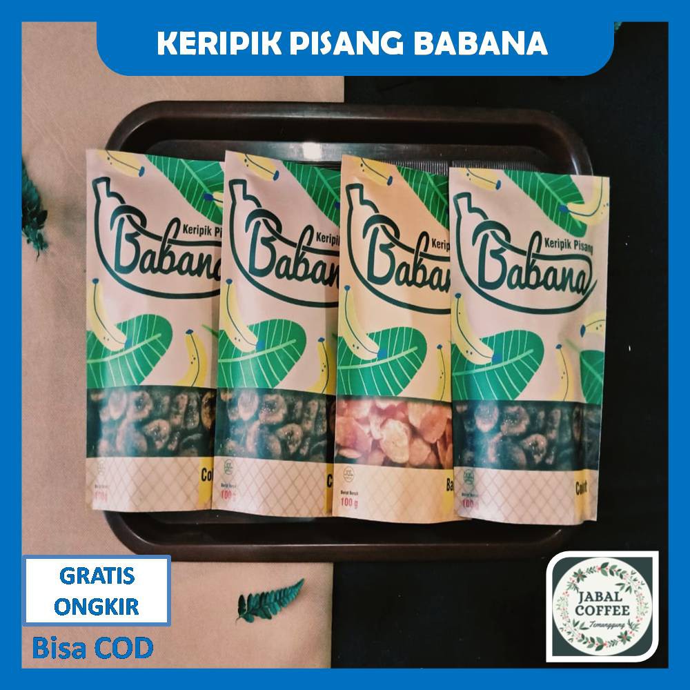 Keripik Pisang Babana Rasa Cokelat Balado 100 Gram / Keripik Pisang Gurih Renyah Free Bubble WrapJ36