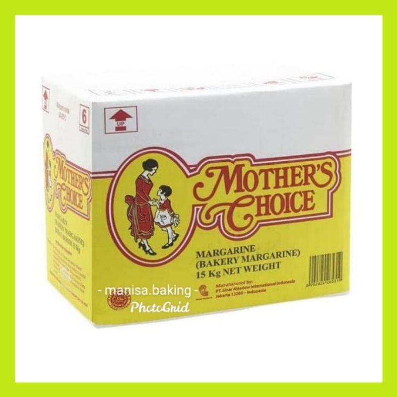 

MOTHER CHOICE 15KG MOTHERS CHOICE 1 DUS KARTONAN MARGARIN MOTHERCHOICE