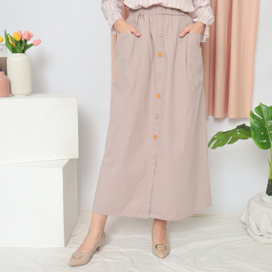 RILLEY - Rok Kamelia | Bawahan Panjang Wanita Rok Muslim