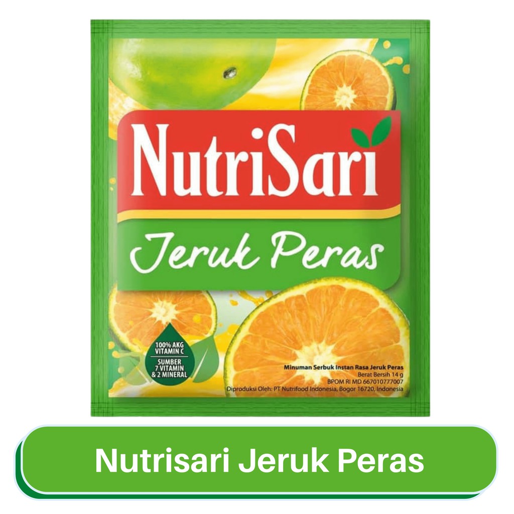 

Nutrisari Jeruk Peras 14g (Per Renceng 10)