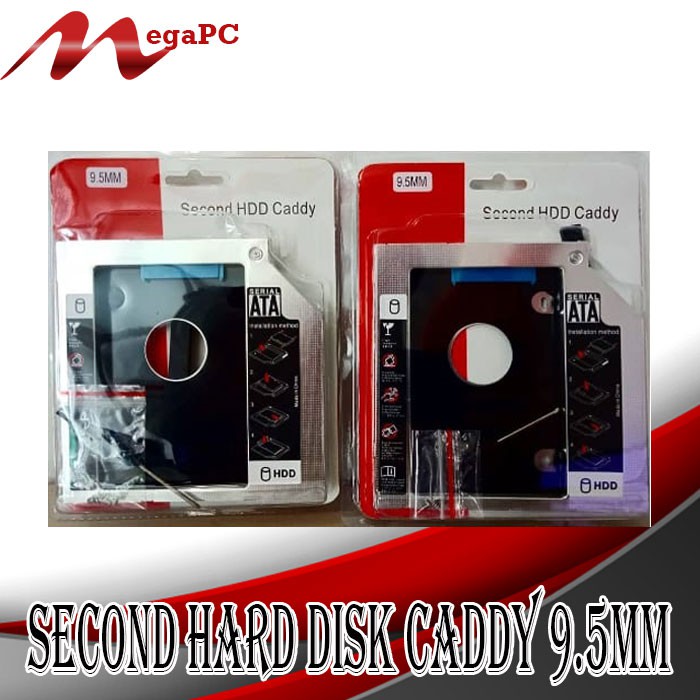 Second Hard Disk Caddy 9.5MM by MegaPC