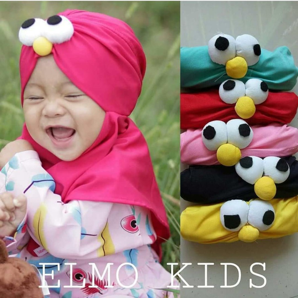 ELMO KIDS jilbab anak emoticon