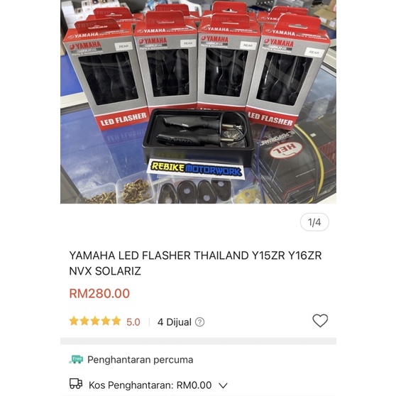 LAMPU SEN LED PREMIUM ORIGINAL YAMAHA THAILAND FULL CNC vixion nmax aerox universall semua motor