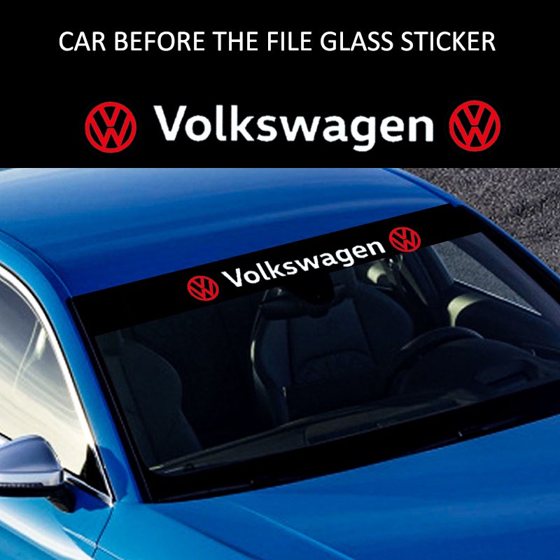 Stiker Kaca Depan Belakang Mobil Tahan Air Untuk Volkswagen Polo Fox GOL Up Golf Santana Tiguan