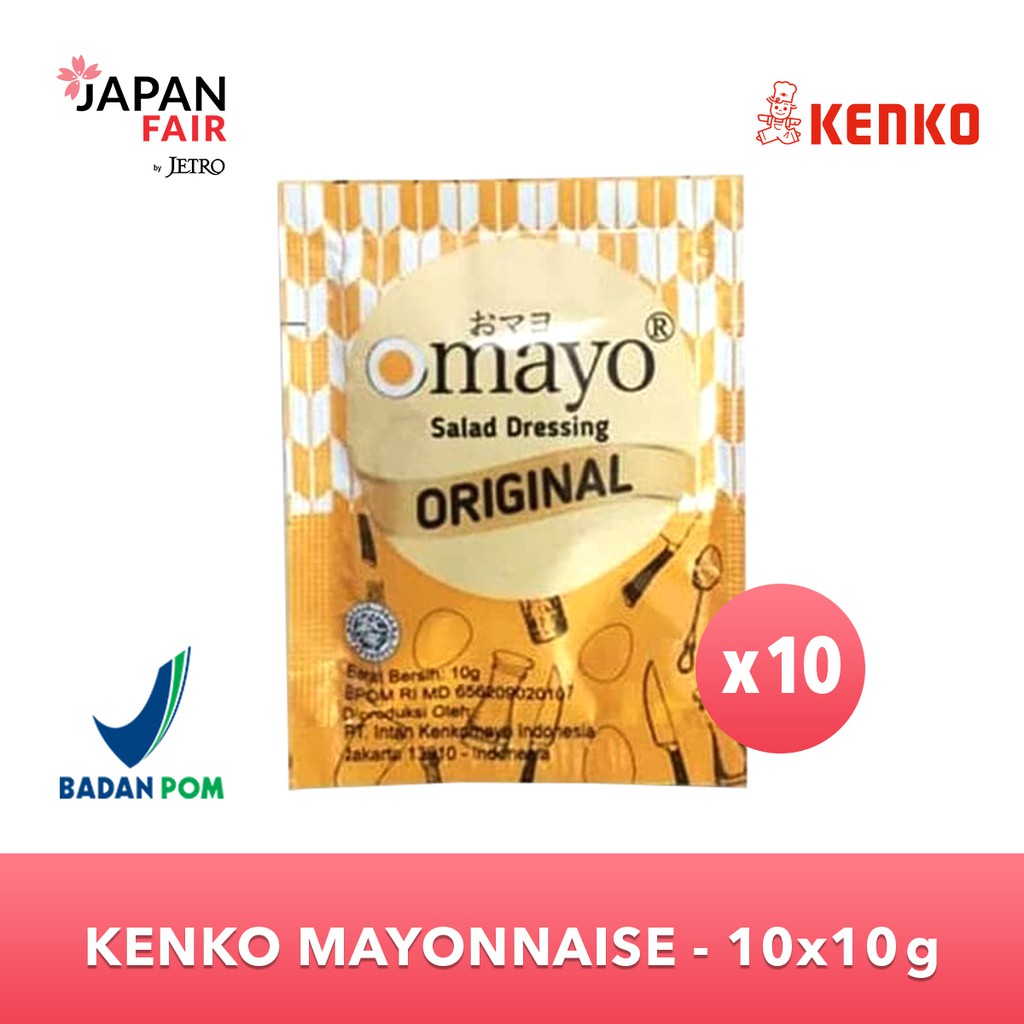 Mayones Mayonaise serbaguna Kenko Omayo Original / Manis Sachet ( 10 X 10 Gr )