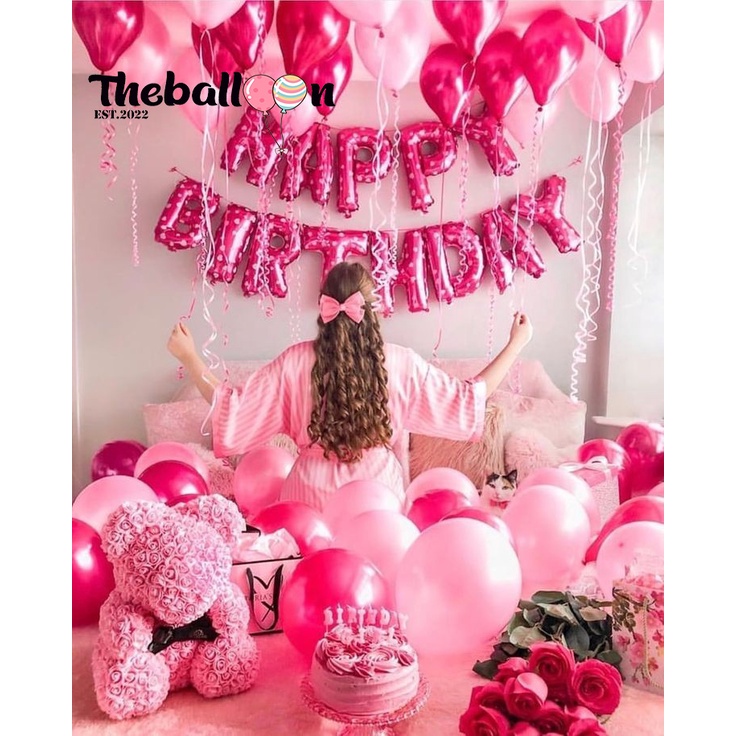 PAKET DEKORASI ULANG TAHUN PINK LOVE