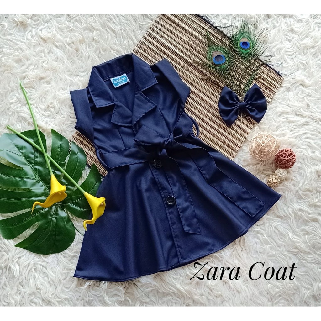 DRESS ANAK LUCU ZARA COAT WARNA NAVY
