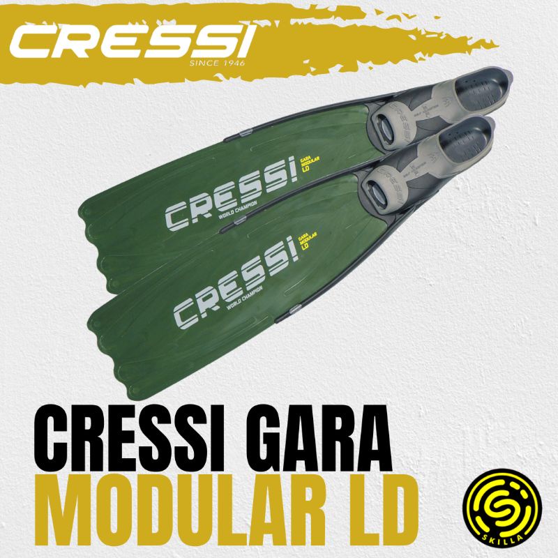 Cressi Gara Modular LD Freedive Freediving Long Fins Fin