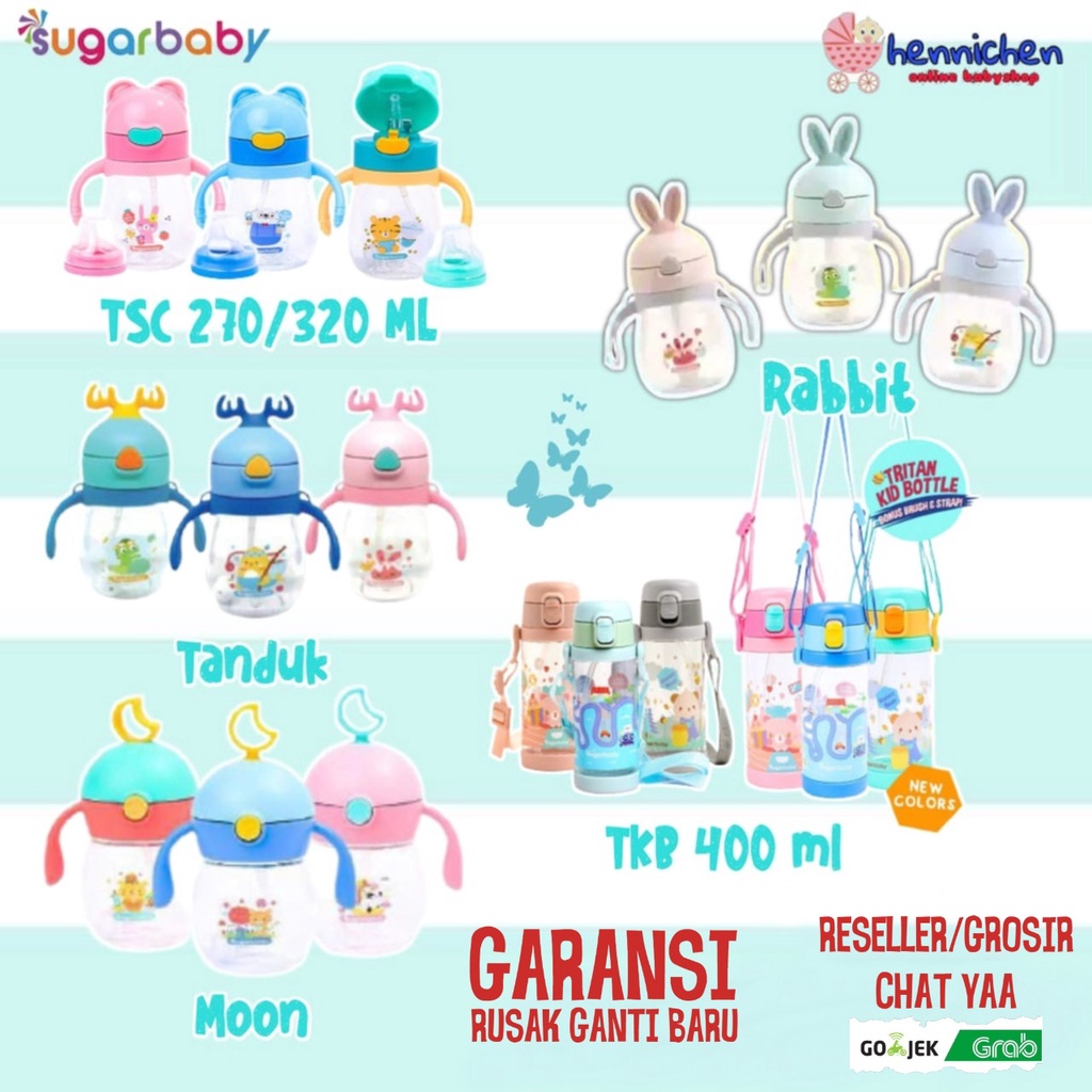 TERLENGKAP Botol Sugar Baby / SugarBaby Tritan Sippy Star, Rabbit, 2in1, Kid Bottle BOTOL MINUM ANAK MURAH PART 2