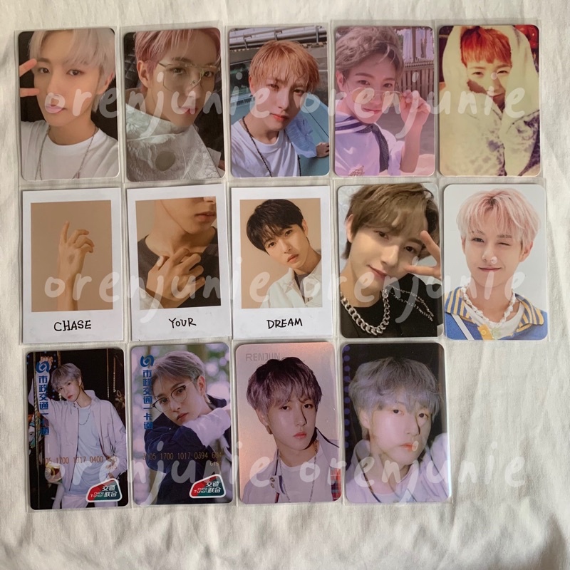 [BOOKED] PC PHOTOCARD RENJUN NCT DREAM 2020 CASHBEE RESONANCE WE GO UP AR TICKET LENTI HOLO POLA SG2